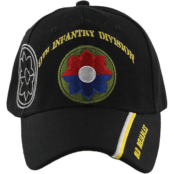 NEW! US ARMY 9TH INFANTRY DIVISION CAP HAT BLACK