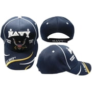 NEW! US NAVY USN DEFENDING FREEDOM SINCE 1775 BALL CAP HAT NAVY