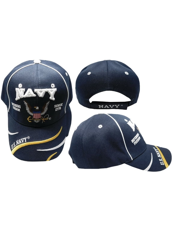 NEW! US NAVY USN DEFENDING FREEDOM SINCE 1775 BALL CAP HAT NAVY