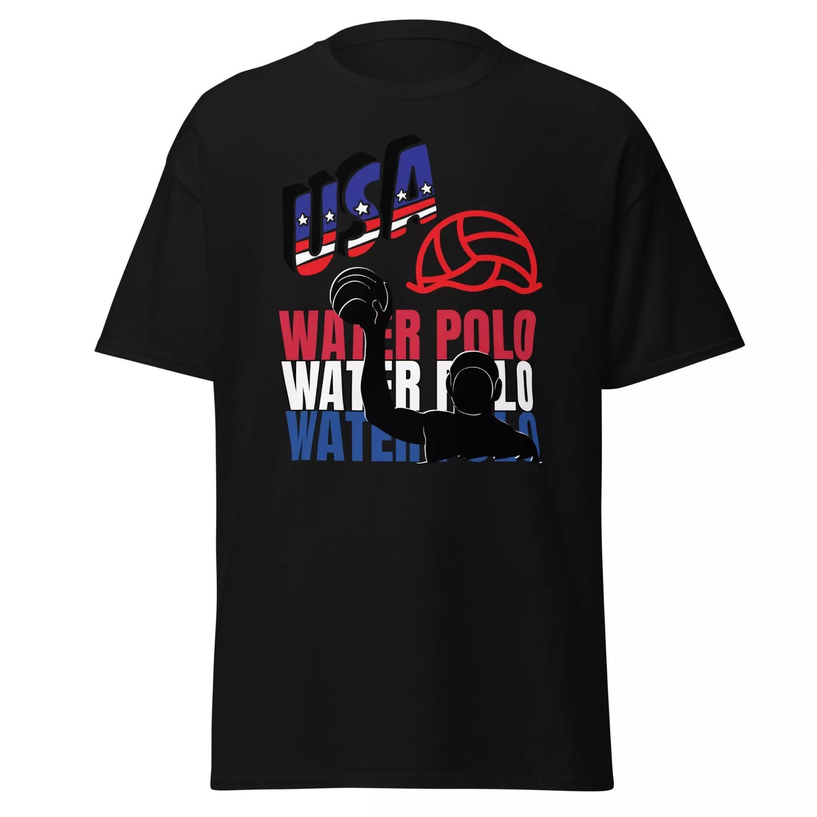 NEW USA Water Polo Shirt For Olympics Paris 2024 American Water Polo