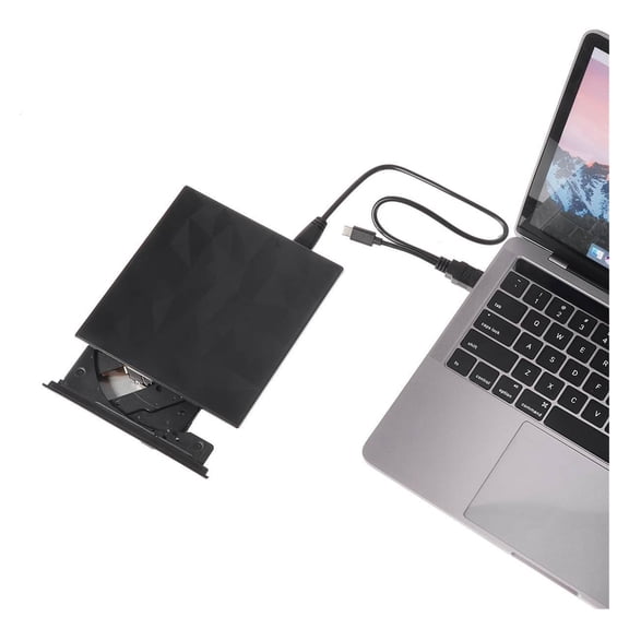 NEW USB 3.0 Type C DVD Drive CD Burner Driver High-speed Read-write Recorder External DVD-RW Player Writer Reader for WIN7/8/10 ,Media Combo