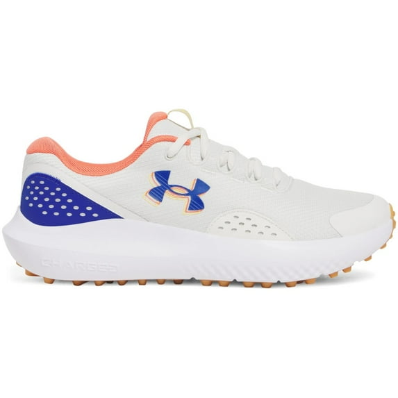 NEW Under Armour Men's Surge Golf SL Golf Shoes White Clay / Royal - 9.5 M