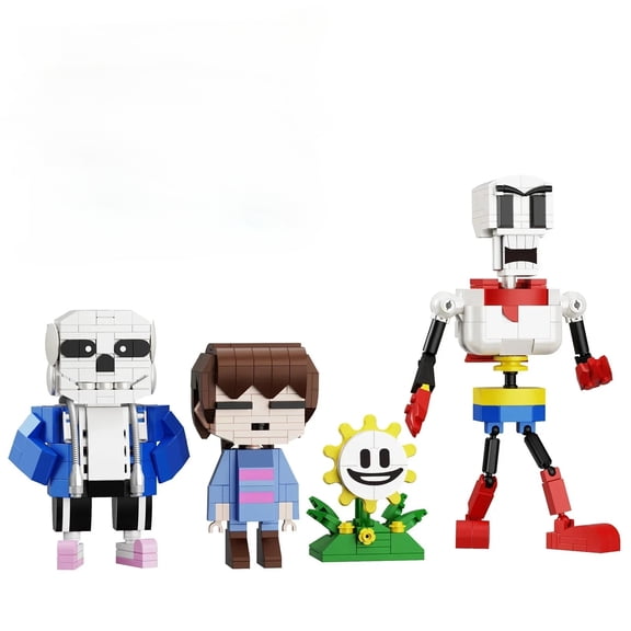 NEW Undertled-san Building Block Set with Frisk,flowey,Papyrus Model Toys,Ideas Game Figures for Children Gifts(592 PCS)