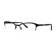 NEW VERA WANG LUXE CATLIN WOMENS/LADIES CAT EYE HALF-RIM BLACK FRAME DEMO LENSES 53-16-135 EYEGLASSES/EYE GLASSES
