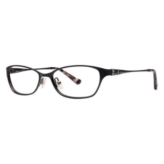 NEW VERA WANG LUXE EUROPA WOMENS/LADIES CAT EYE FULL-RIM BLACK FRAME DEMO LENSES 49-15-130 SPRING HINGES EYEGLASSES/SPECTACLES