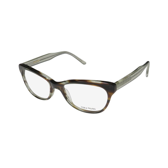 NEW VERA WANG LUXE HERMINE WOMENS/LADIES CAT EYE FULL-RIM SPRING TORTOISE FRAME DEMO LENSES 49-17-135 EYEGLASSES/EYE GLASSES
