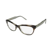 NEW VERA WANG LUXE HERMINE WOMENS/LADIES CAT EYE FULL-RIM SPRING TORTOISE FRAME DEMO LENSES 49-17-135 EYEGLASSES/EYE GLASSES