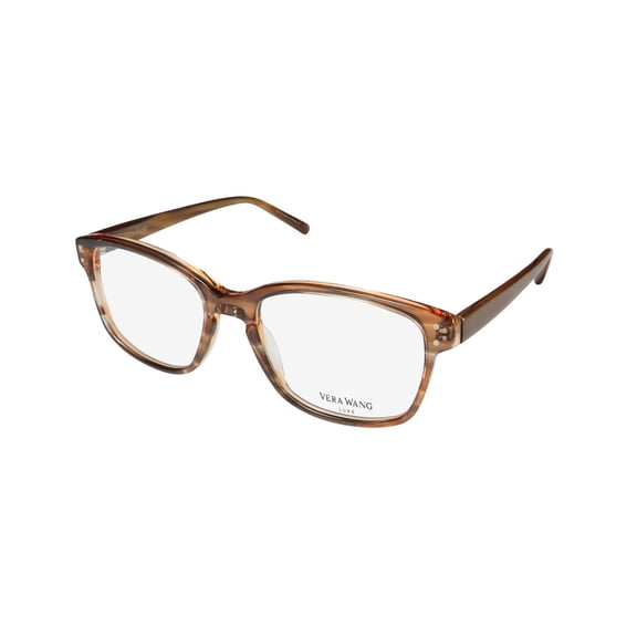 NEW VERA WANG LUXE LANA WOMENS/LADIES DESIGNER FULL-RIM NUDE HORN FRAME DEMO LENSES 50-17-137 EYEGLASSES/EYEWEAR