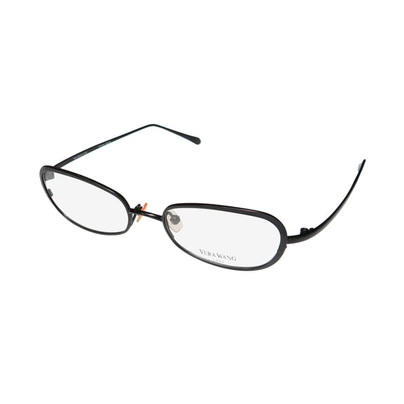 NEW VERA WANG LUXE REGAL WOMENS/LADIES CAT EYE FULL-RIM BLACK FRAME DEMO LENSES 49-17-135 EYEGLASSES/EYEWEAR