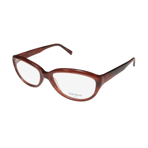 NEW VERA WANG LUXE SASHA WOMENS/LADIES CAT EYE FULL-RIM SUNSET TORTOISE FRAME DEMO LENSES 53-17-135 EYEGLASSES/EYEWEAR
