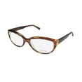 thumbnail image 1 of NEW VERA WANG LUXE SASHA WOMENS/LADIES CAT EYE FULL-RIM TABAC FRAME DEMO LENSES 53-17-135 EYEGLASSES/GLASSES, 1 of 9