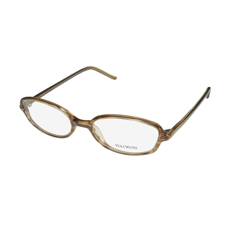 NEW VERA WANG V006 WOMENS/LADIES CAT EYE FULL-RIM TABAC FRAME DEMO LENSES 48-17-140 EYEGLASSES/SPECTACLES