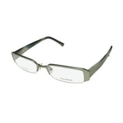 NEW VERA WANG V013 WOMENS/LADIES DESIGNER HALF-RIM TITANIUM FERN FRAME DEMO LENSES 49-17-132 EYEGLASSES/EYE GLASSES