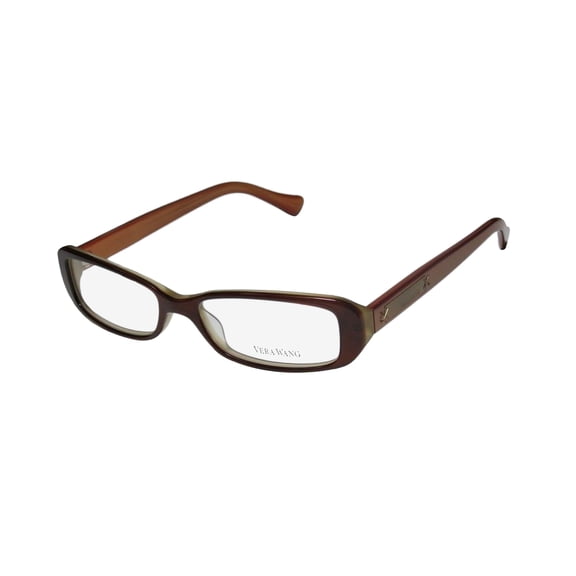 NEW VERA WANG V022 WOMENS/LADIES DESIGNER FULL-RIM BRONZE / GOLD BRAND NAME FASHION ACCESSORY FRAME DEMO LENSES 50-16-140 EYEGLASSES/GLASSES