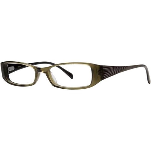 NEW VERA WANG V024 WOMENS/LADIES DESIGNER FULL-RIM OLIVE / BROWN / GRAY FRAME DEMO LENSES 50-16-130 FLEXIBLE HINGES EYEGLASSES/SPECTACLES