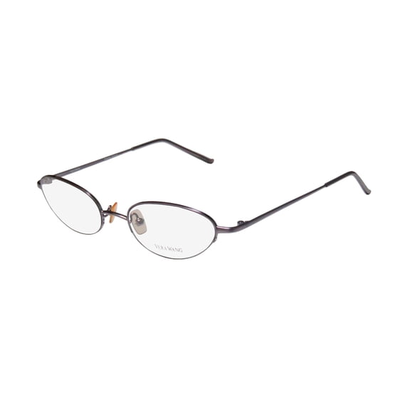 NEW VERA WANG V06 WOMENS/LADIES CAT EYE HALF-RIM LILAC OPTICAL CAT EYE MADE IN JAPAN FRAME DEMO LENSES 48-18-130 EYEGLASSES/SPECTACLES