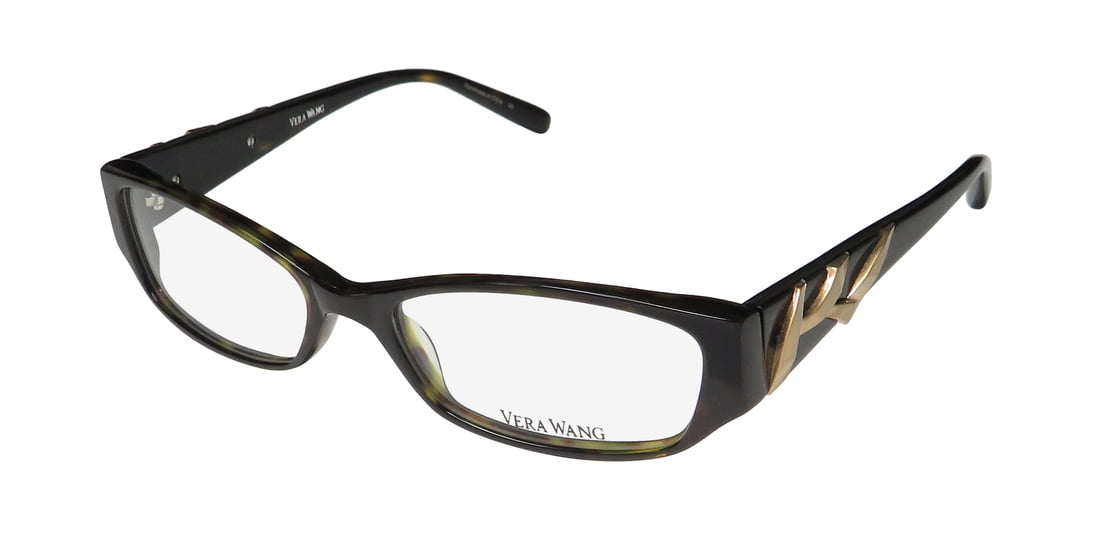 VERA WANG Women's Full-Rim Eyeglasses Frames V024 Suede Horn VERA WANG Women's Full-Rim Eyeglasses Frames V024 Suede Horn