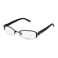 thumbnail image 1 of NEW VERA WANG V091 WOMENS/LADIES DESIGNER HALF-RIM BLACK FRAME DEMO LENSES 50-18-135 FLEXIBLE HINGES EYEGLASSES/EYEWEAR, 1 of 8