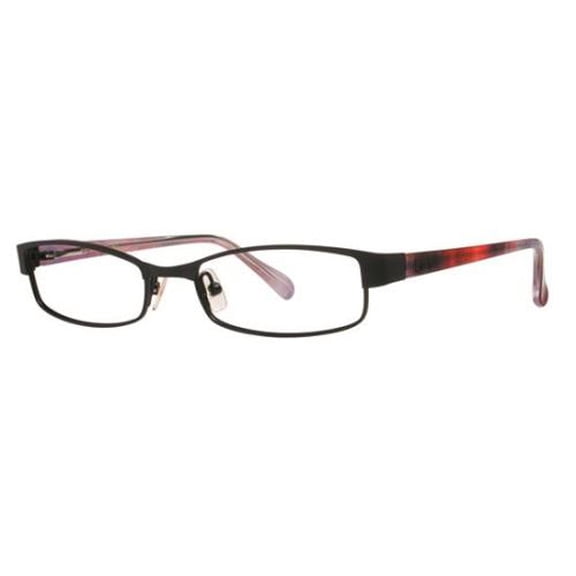 NEW VERA WANG V098 WOMENS/LADIES DESIGNER FULL-RIM BLACK FRAME DEMO LENSES 49-16-130 FLEXIBLE HINGES EYEGLASSES/EYE GLASSES