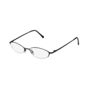 NEW VERA WANG V101 WOMENS/LADIES CAT EYE HALF-RIM TITANIUM BLACK HALF-RIMLESS CAT EYE TITANIUM FRAME DEMO LENSES 48-17-130 EYEGLASSES/EYEGLASS FRAME