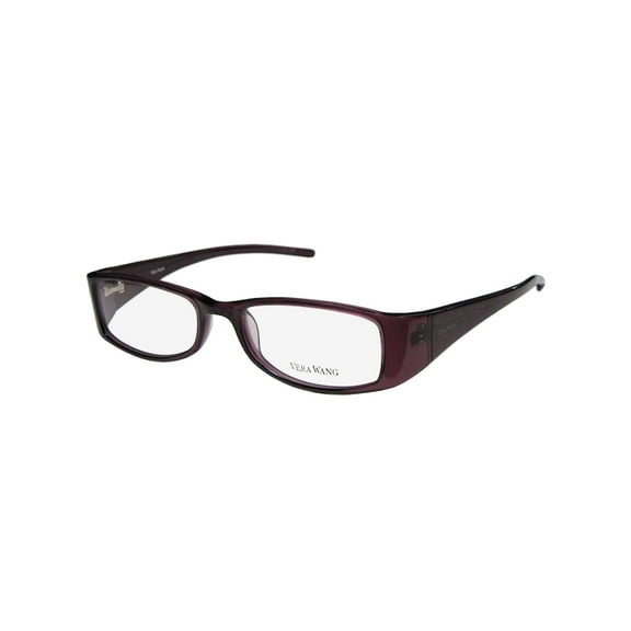 NEW VERA WANG V118 WOMENS/LADIES DESIGNER FULL-RIM VIOLET PREMIUM ACETATE GENUINE FULL-RIM RARE FRAME DEMO LENSES 49-17-120 EYEGLASSES/EYEGLASS FRAME