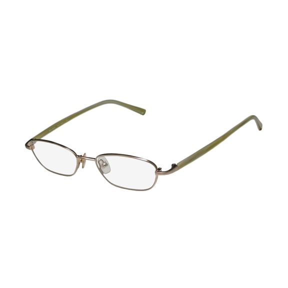 NEW VERA WANG V136 WOMENS/LADIES DESIGNER FULL-RIM GOLD / KHAKI HORN ADULT SIZE HANDMADE IN JAPAN FRAME DEMO LENSES 46-17-135 EYEGLASSES/EYE GLASSES