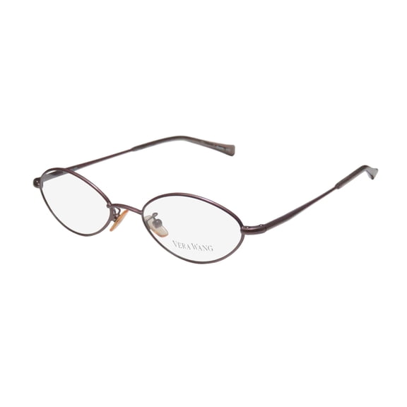 NEW VERA WANG V15 WOMENS/LADIES CAT EYE FULL-RIM LIGHT LILAC ULTIMATE COMFORT & LIGHT WEIGHT CAT EYE SHAPE FRAME DEMO LENSES 50-19-140 FLEXIBLE HINGES EYEGLASSES/EYE GLASSES