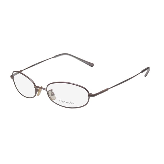 NEW VERA WANG V17 WOMENS/LADIES DESIGNER FULL-RIM MAUVE OPHTHALMIC IMPORTED FROM ITALY FRAME DEMO LENSES 48-17-135 EYEGLASSES/EYEWEAR