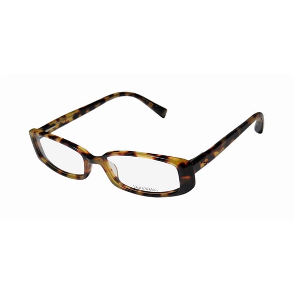 NEW VERA WANG V172 WOMENS/LADIES DESIGNER FULL-RIM TOKYO TORTOISE OPHTHALMIC TRENDY FRAME DEMO LENSES 51-16-140 SPRING HINGES EYEGLASSES/SPECTACLES