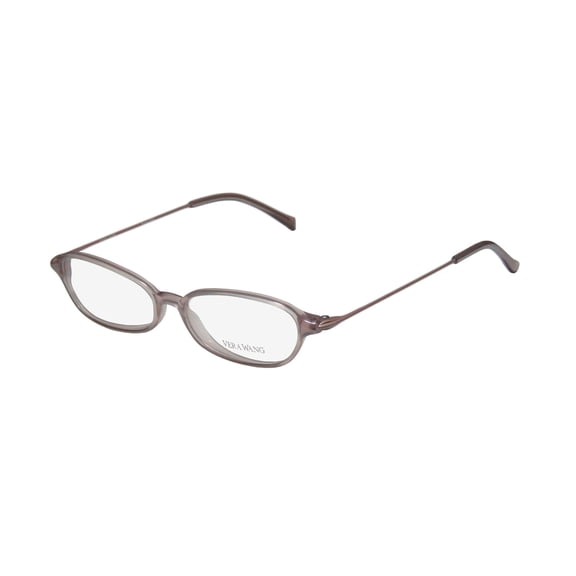NEW VERA WANG V21 WOMENS/LADIES DESIGNER FULL-RIM LIGHT LILAC AUTHENTIC POPULAR STYLE MODERN FRAME DEMO LENSES 47-14-130 EYEGLASSES/EYEWEAR