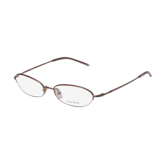 NEW VERA WANG V32 WOMENS/LADIES DESIGNER HALF-RIM BLUSH SIMPLE & ELEGANT SOPHISTICATED FRAME DEMO LENSES 50-16-138 EYEGLASSES/EYEGLASS FRAME