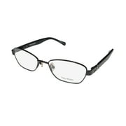 NEW VERA WANG V335 WOMENS/LADIES DESIGNER FULL-RIM BLACK FRAME DEMO LENSES 51-17-130 FLEXIBLE HINGES EYEGLASSES/EYE GLASSES