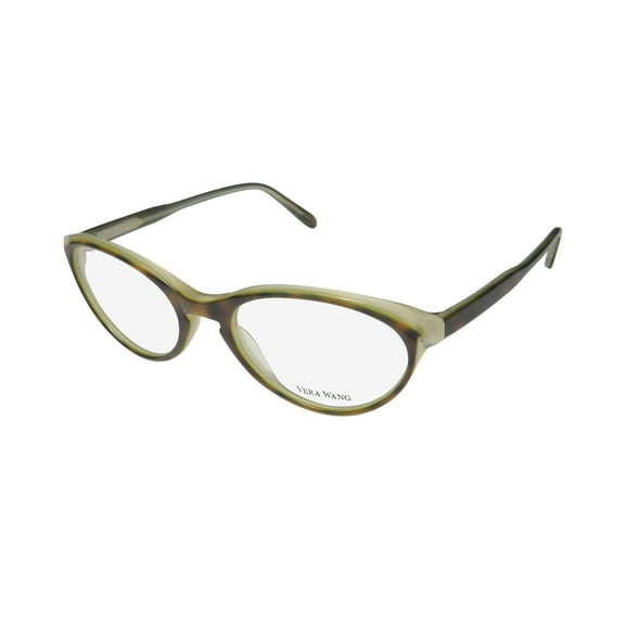 NEW VERA WANG V356 WOMENS/LADIES CAT EYE FULL-RIM TORTOISE FRAME DEMO LENSES 51-19-140 EYEGLASSES/EYEGLASS FRAME
