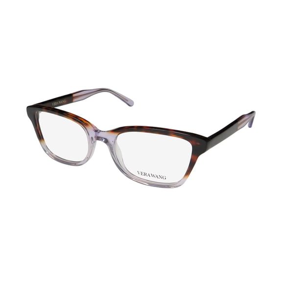 NEW VERA WANG V371 WOMENS/LADIES CAT EYE FULL-RIM PURPLE FRAME DEMO LENSES 50-18-138 EYEGLASSES/SPECTACLES