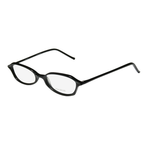 new vera wang v38 womens/ladies designer full-rim black frame demo lenses 49-17-135 eyeglasses/eyewear