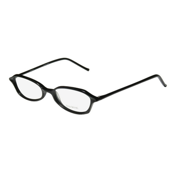 new vera wang v38 womens/ladies designer full-rim black frame demo lenses 49-17-135 eyeglasses/eyewear