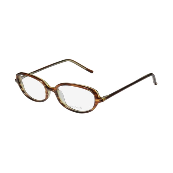 NEW VERA WANG V40 WOMENS/LADIES DESIGNER FULL-RIM BROWN DURABLE & TRENDY MADE IN JAPAN FRAME DEMO LENSES 49-17-133 EYEGLASSES/SPECTACLES