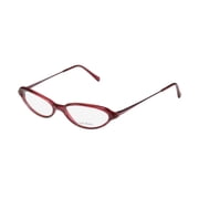 NEW VERA WANG V47 WOMENS/LADIES CAT EYE FULL-RIM DARK FUCHSIA STUNNING CAT EYE MADE IN ITALY FRAME DEMO LENSES 52-15-135 EYEGLASSES/EYE GLASSES