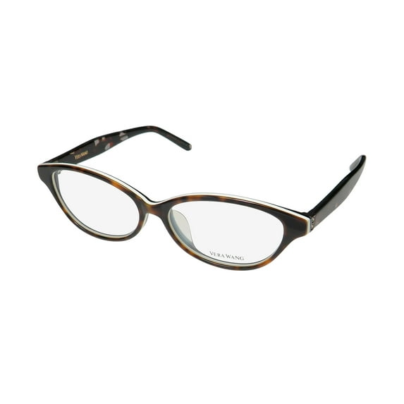 NEW VERA WANG VA11 WOMENS/LADIES CAT EYE FULL-RIM TORTOISE FRAME DEMO LENSES 53-14-140 EYEGLASSES/EYE GLASSES