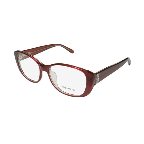 NEW VERA WANG VA15 WOMENS/LADIES DESIGNER FULL-RIM RUBY FRAME DEMO LENSES 52-15-135 EYEGLASSES/EYEWEAR