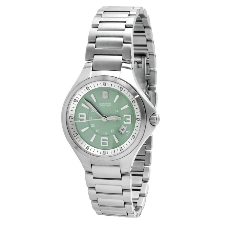 NEW VICTORINOX Base Camp Women's 249076 Small Green Swiss Quartz
