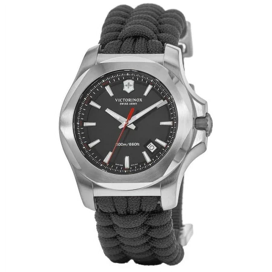NEW VICTORINOX I.N.O.X. Men's 241726 Black Swiss Quartz Watch MSRP $750