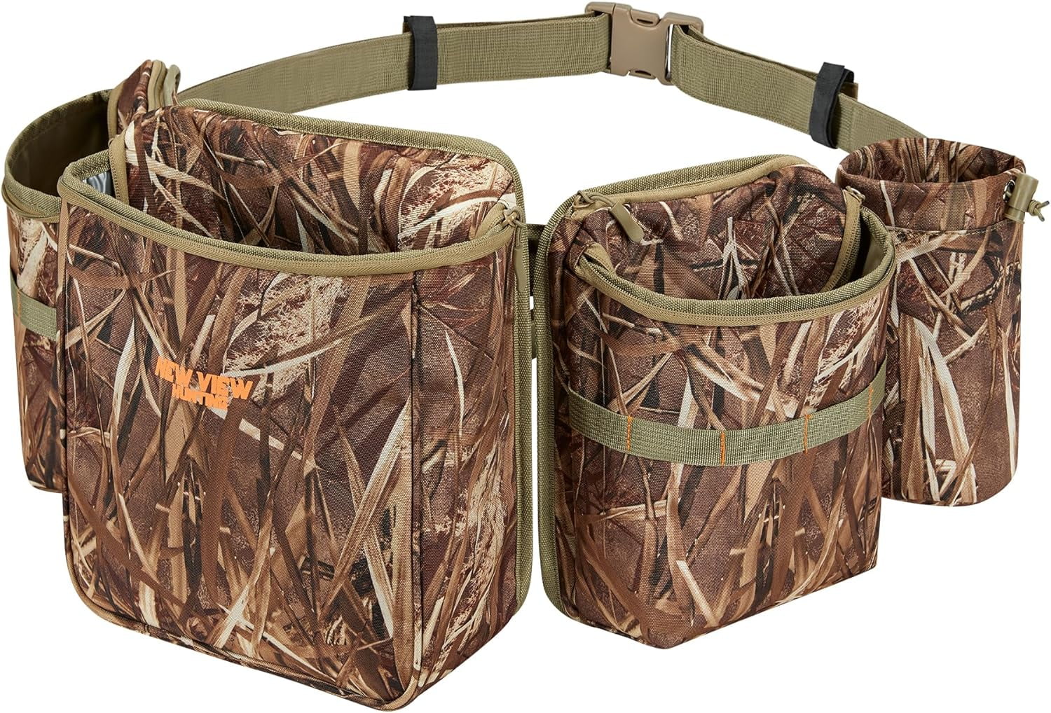 NEW VIEW Dove Hunting Bags & Belts, Camo Fanny Pack with Shotgun Shell Pouch & Game Bag, Belt for Pheasant Bird Duck Upland for Hunter