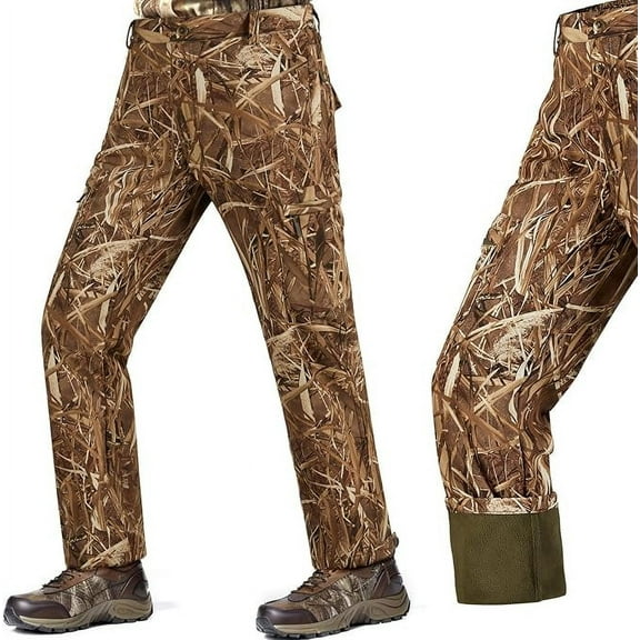 NEW VIEW Kids Camo Hunting Pants Silent, Youth Hunting Clothes for Cold Winter, Camouflage Hunting Pants for Boys & Girls