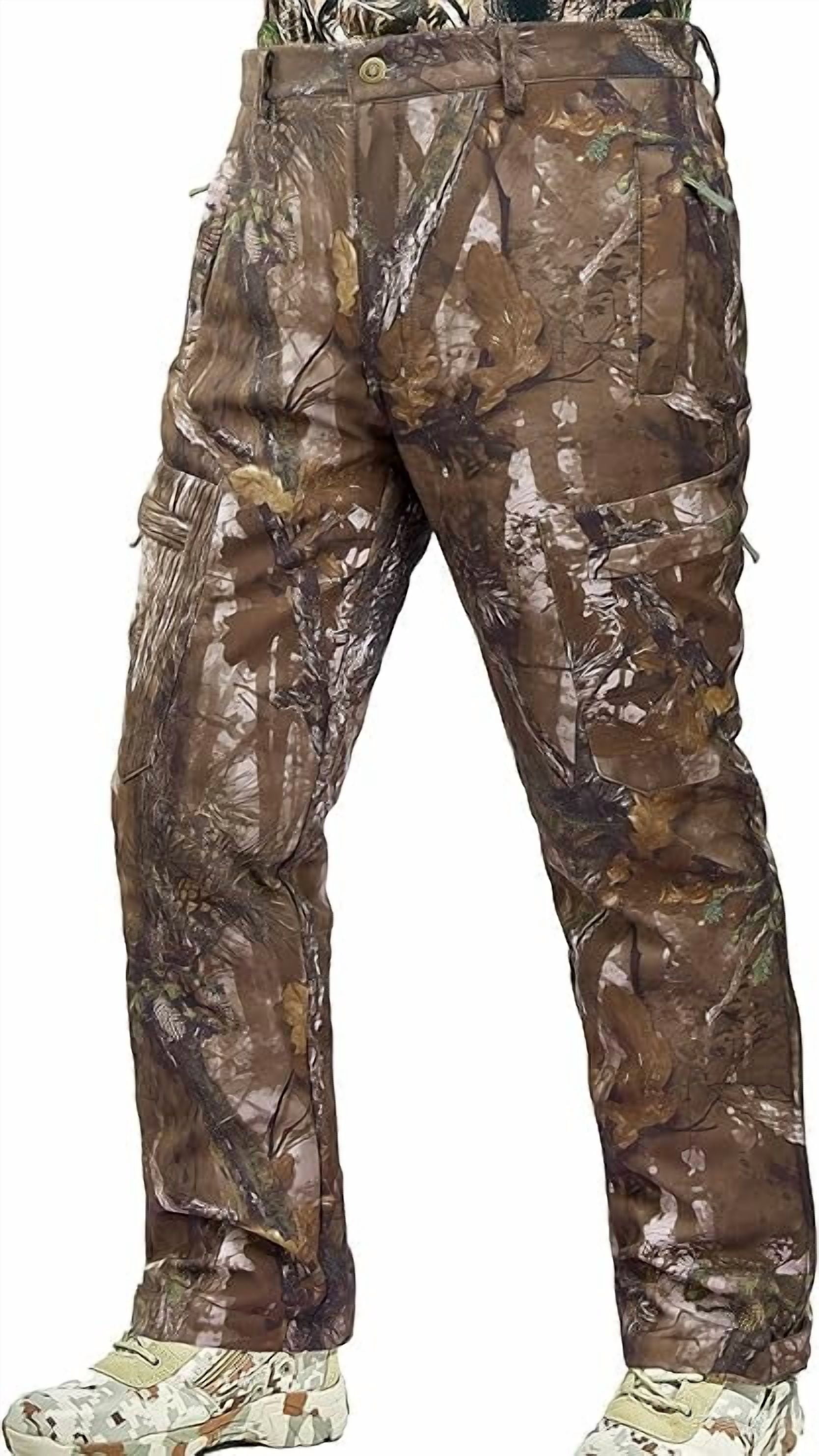 NEW VIEW Kids Camo Hunting Pants Silent, Youth Hunting Clothes for Cold Winter, Camouflage Hunting Pants for Boys & Girls