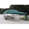 thumbnail image 1 of NEW VORTEX 5 YEAR CANVAS HEAVY DUTY GREEN VHULL FISH SKI RUNABOUT COVER FOR 17 to 18 to 19' FT BOAT, IDEAL FOR 96" BEAM (FAST SHIPPING - 1 TO 4 BUSINESS DAY DELIVERY), 1 of 4