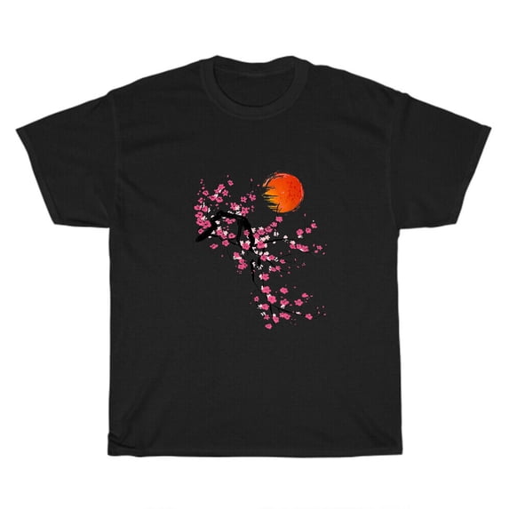 NEW Vintage Sakura Cherry Blossom Tree Japanese Culture T-Shirt Unisex Tee Gift