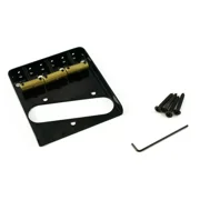 NEW - Vintage Style 3-Saddle Fender Tele Bridge - BLACK