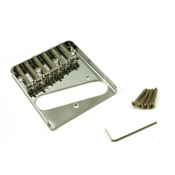 NEW - WD Vintage Style 6-Saddle Bridge For Fender Tele - CHROME