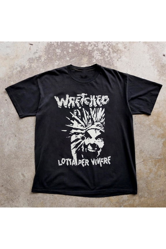 NEW WRETCHED Lotta Per Short Sleeve Black All Size S-5XL Shirt VC2179